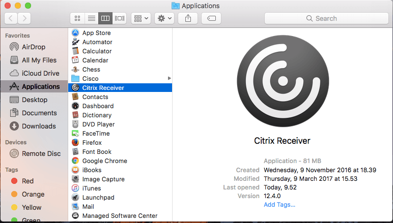 Citrix receiver mac problem checking for updates